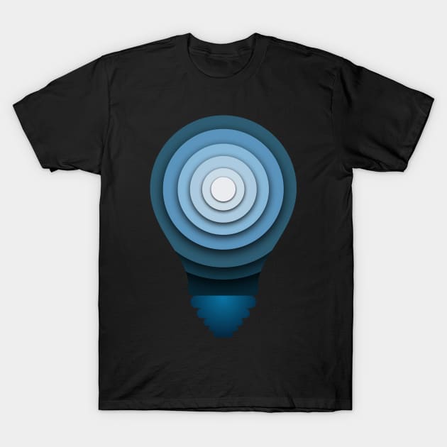 Moon Bulb T-Shirt by FAT1H